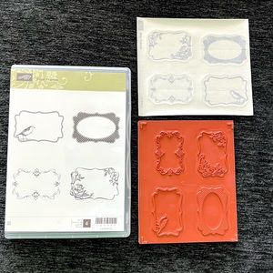 New Stampin Up! Four Frames set of 4 stamp kit